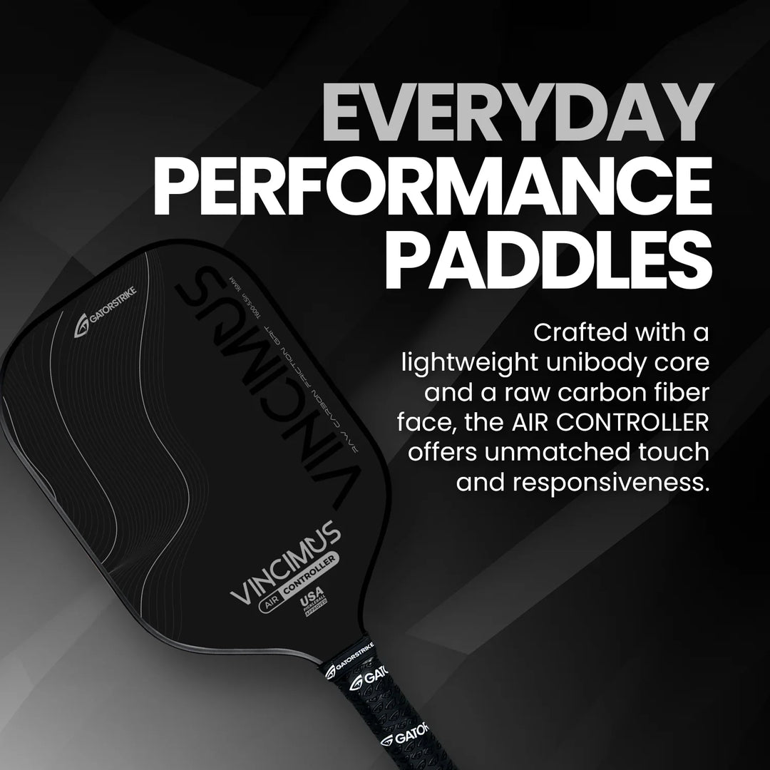 GATORSTRIKE™ Vincimus Air Controller Pickleball Paddle Description.
