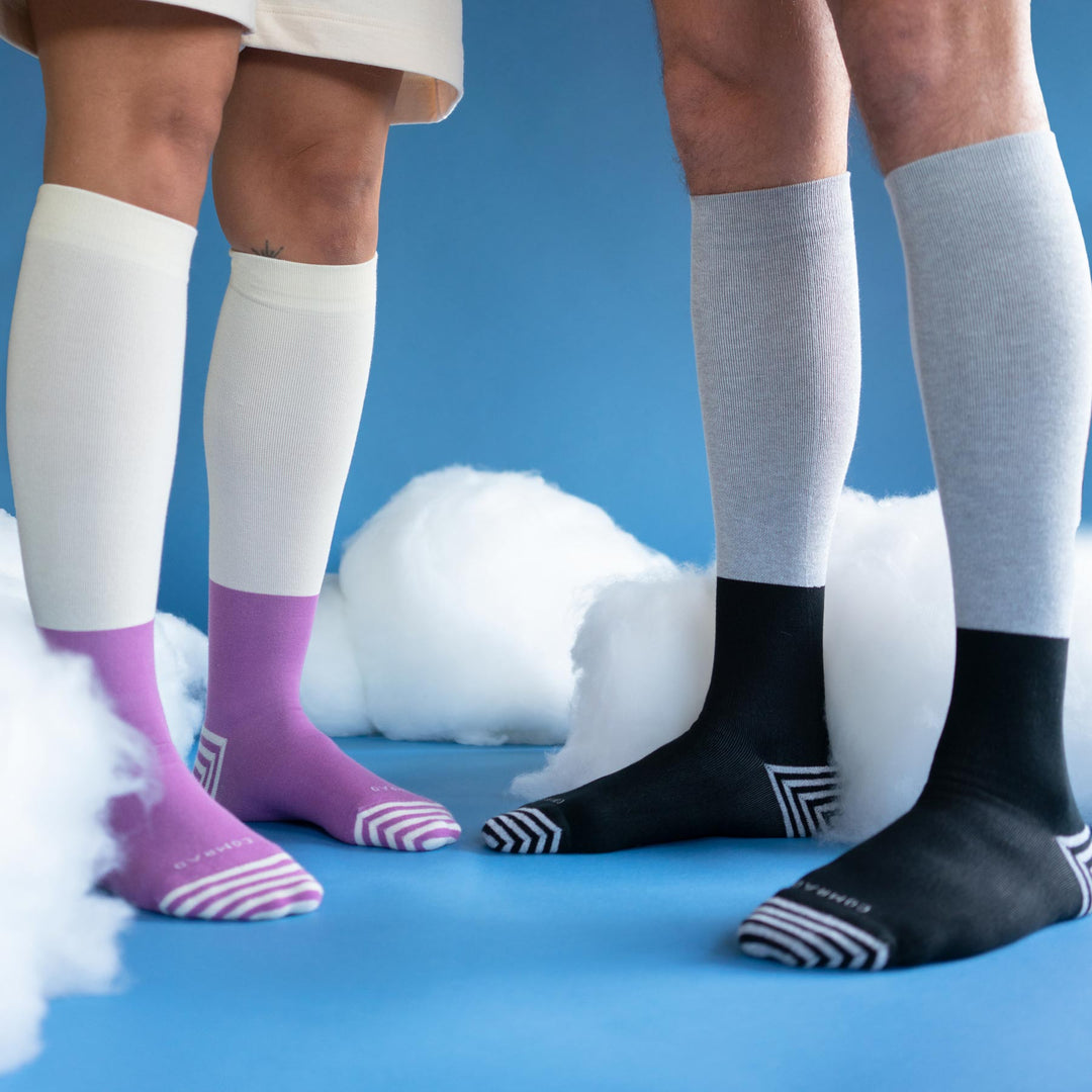 Cloud Cotton Compression Socks – Color Block