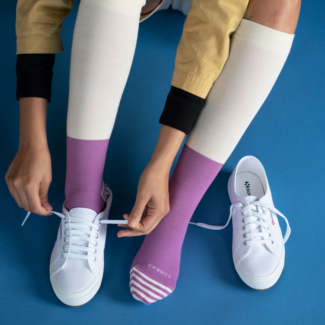 Cloud Cotton Compression Socks – Color Block