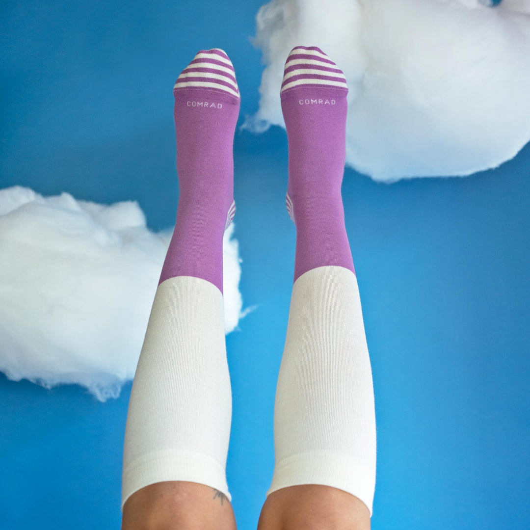 Cloud Cotton Compression Socks – Color Block