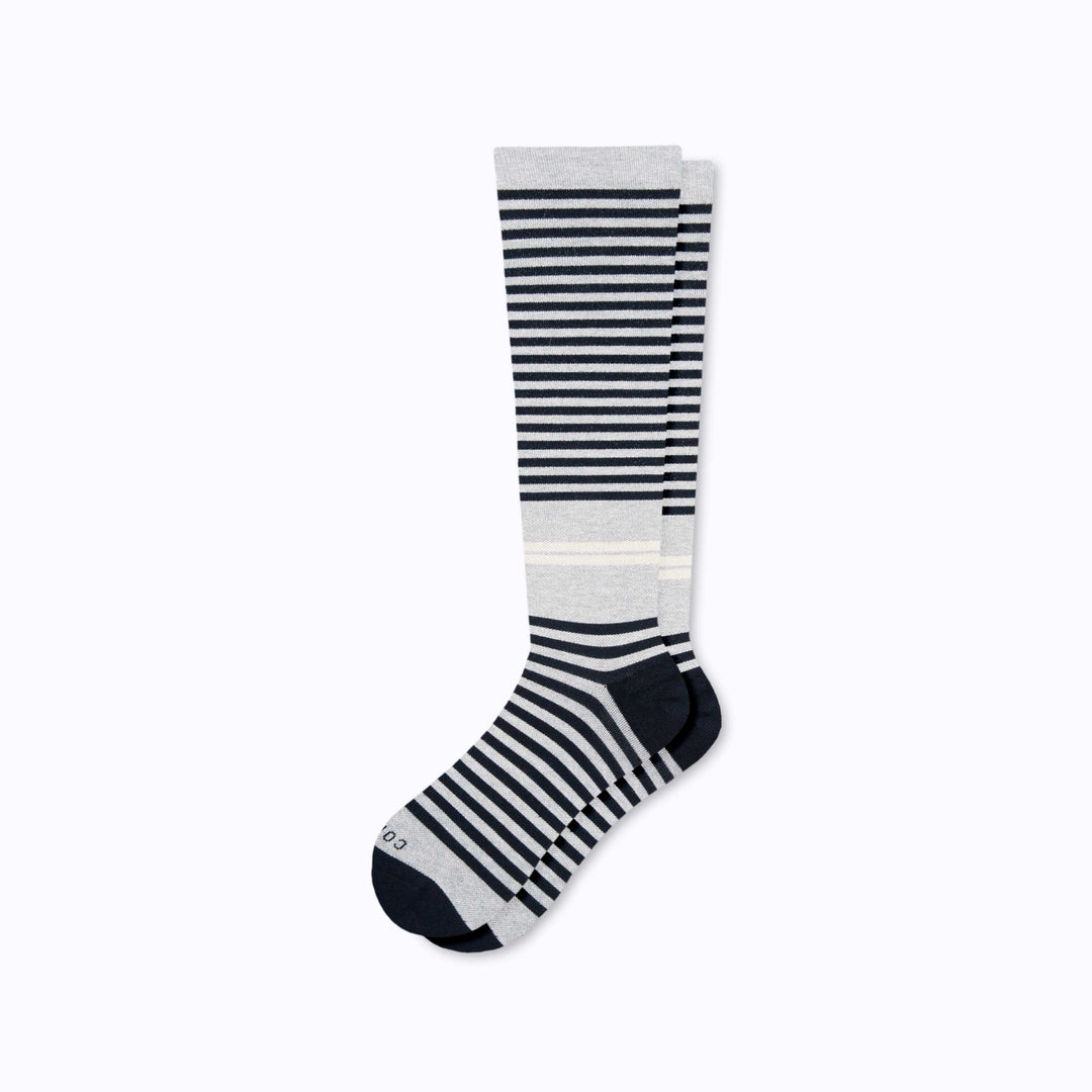 Cloud Cotton Compression Socks - Black/Grey