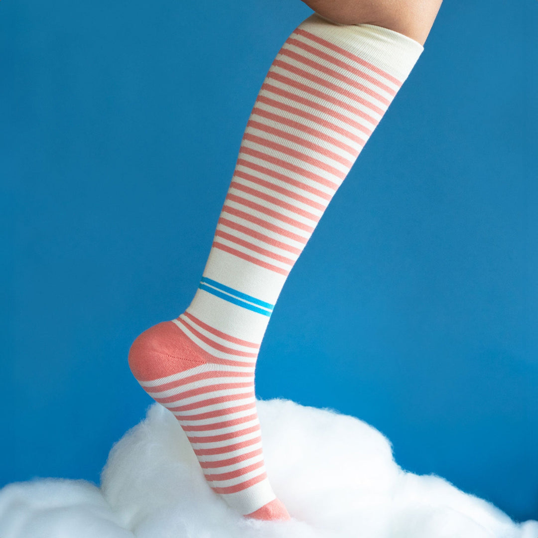Cloud Cotton Compression Socks - Terracotta