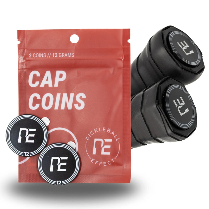 Pickleball Paddle Cap Coins Red Bag.