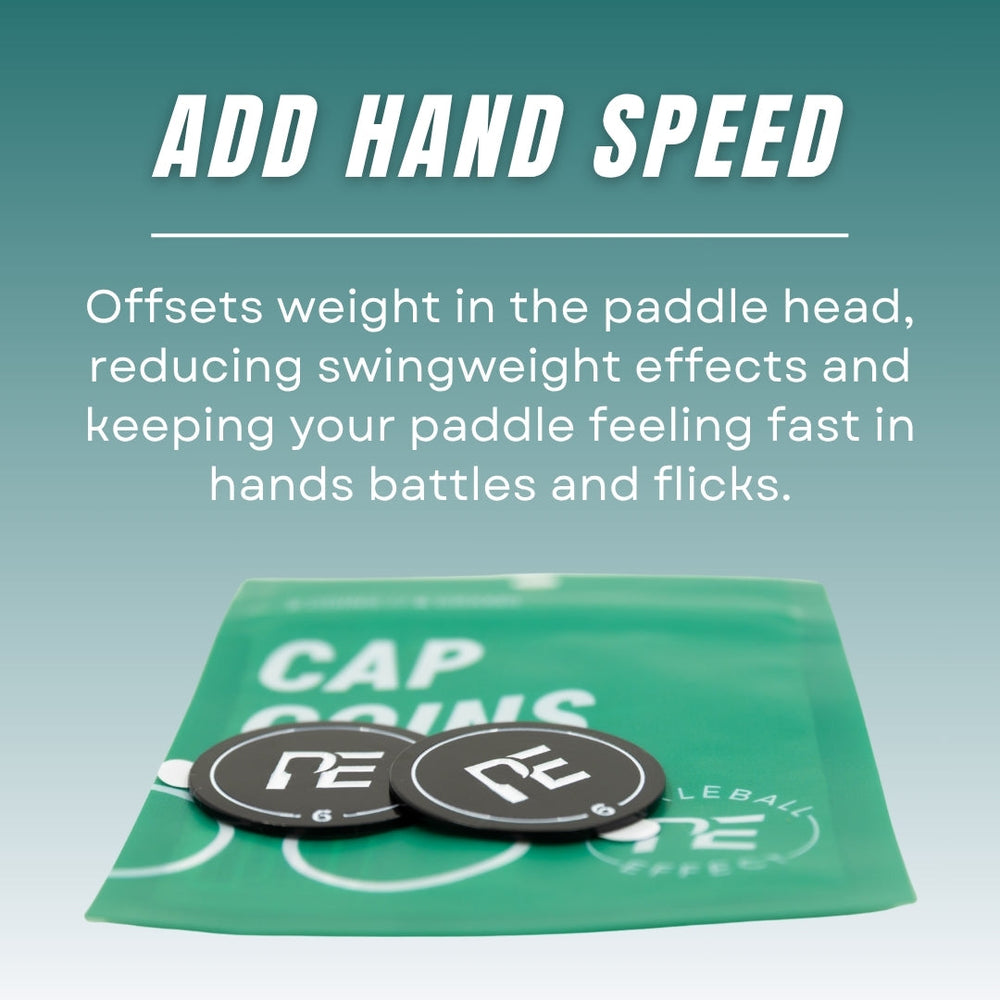 Pickleball Paddle Cap Coins Hand Speed.