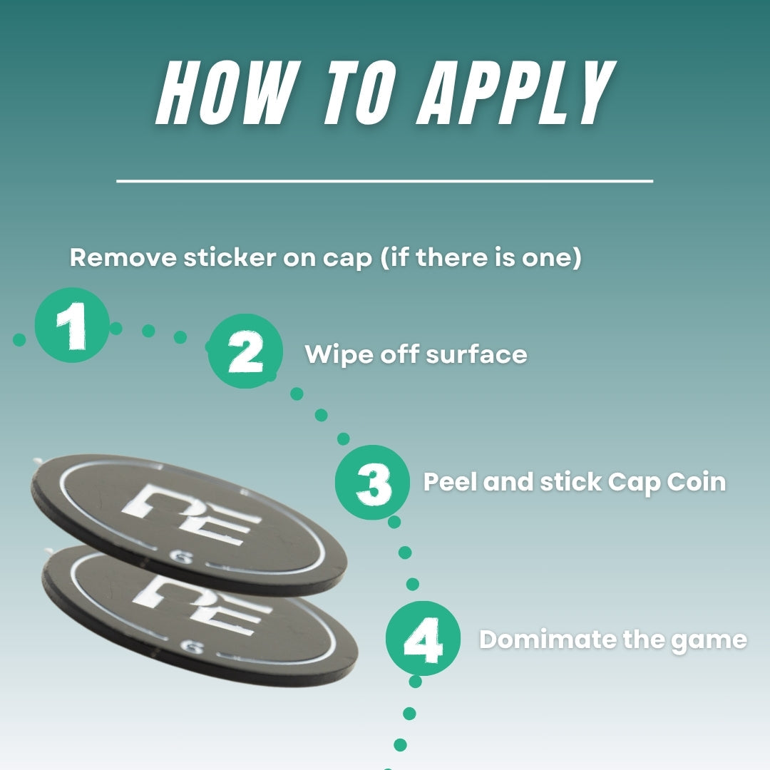 Pickleball Paddle Cap Coins Description.