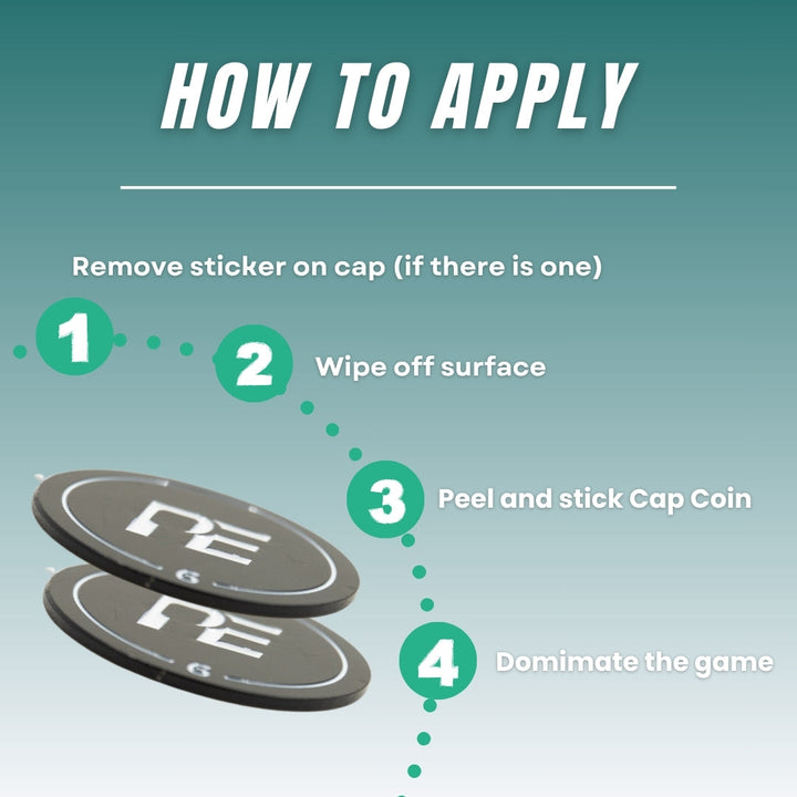 Pickleball Paddle Cap Coins Description.