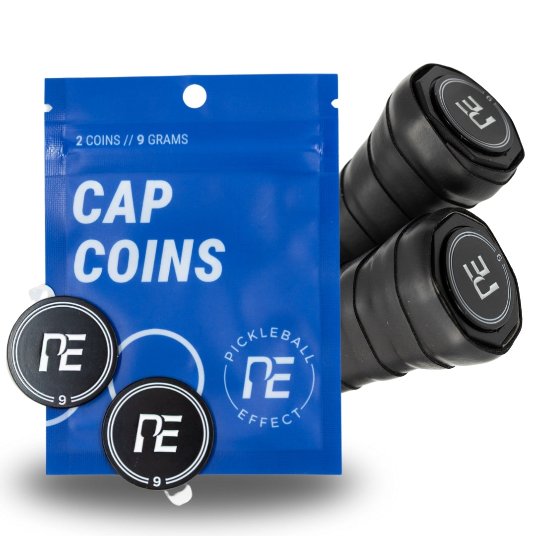 Pickleball Paddle Cap Coins Blue Bag.