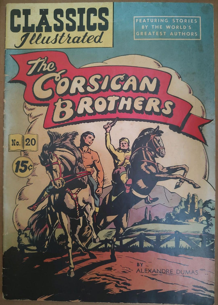 Classics Illustrated Classic Comics #20 Edition 7. The Corsican Brothers Comic Book