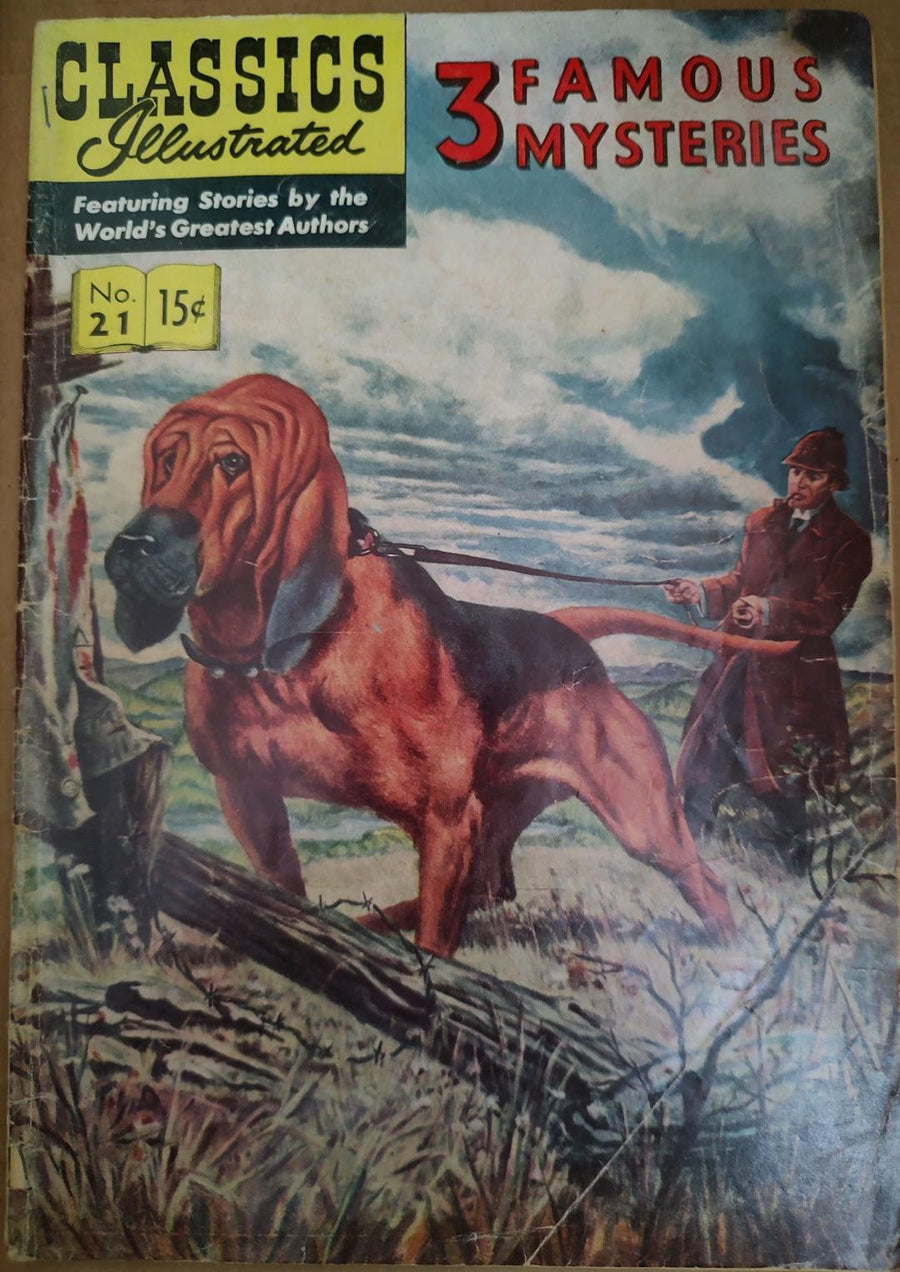 Classics Illustrated Classic Comics #21 3 Famous Mysteries Edition #7 Comic Book