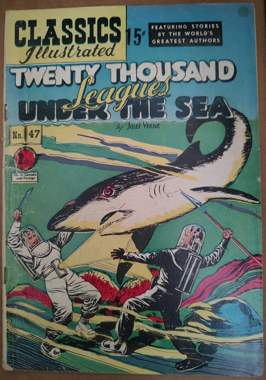 Classics Illustrated Classic Comics #47 Edition #2 20,000 Leagues Under the Sea Comic Book