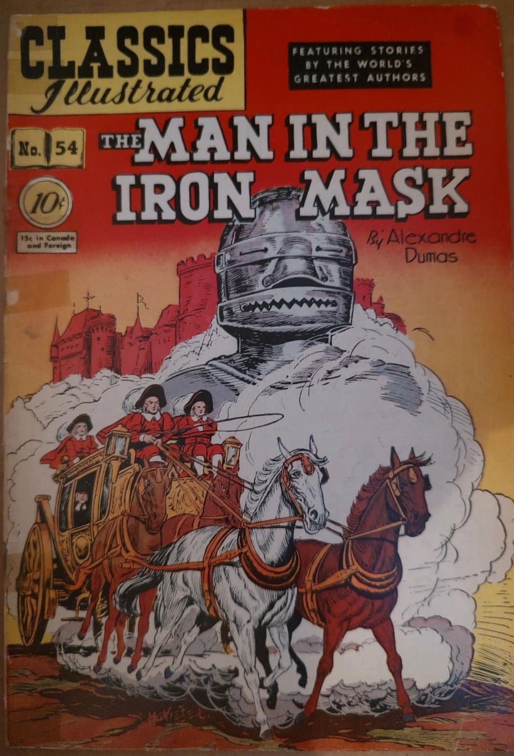 Classics Illustrated Classic Comics #54 The Man in the Iron Mask Edition #1 Comic Book