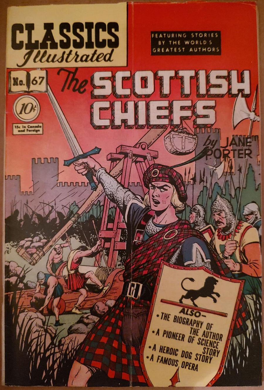 Classics Illustrated Classic Comics #67 Edition #1 The Scottish Chiefs Comic Book