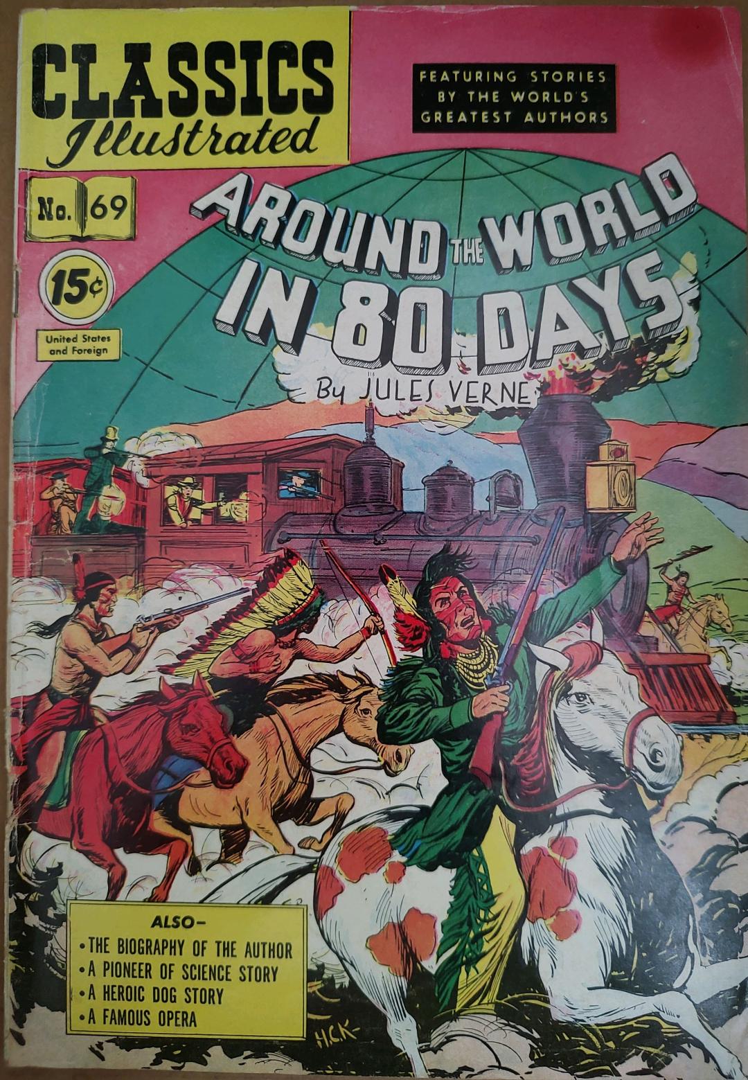 Classics Illustrated Classic Comics #69 Around the World in 80 days Edition #3 Comic Book