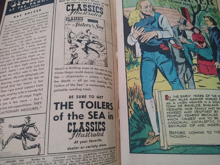Classics Illustrated Classic Comics #55 Silas Mariner Edition #1 Comic Book Inside Cover