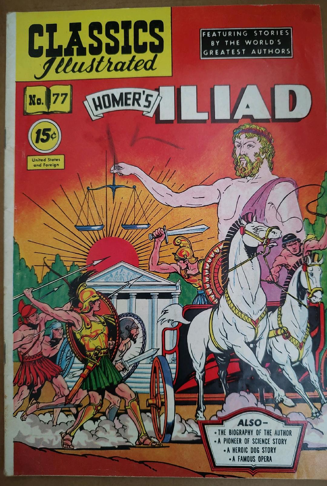 Classics Illustrated Classic Comics #77 Edition #2 Homer's Iliad Comic Book