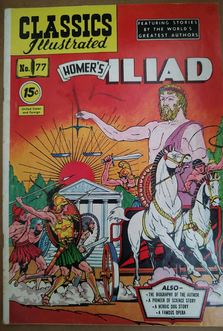 Classics Illustrated Classic Comics #77 Edition #2 Homer's Iliad Comic Book