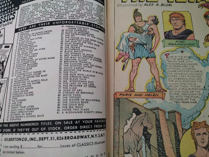 Classics Illustrated Classic Comics #77 Edition #2 Homer's Iliad Comic Book