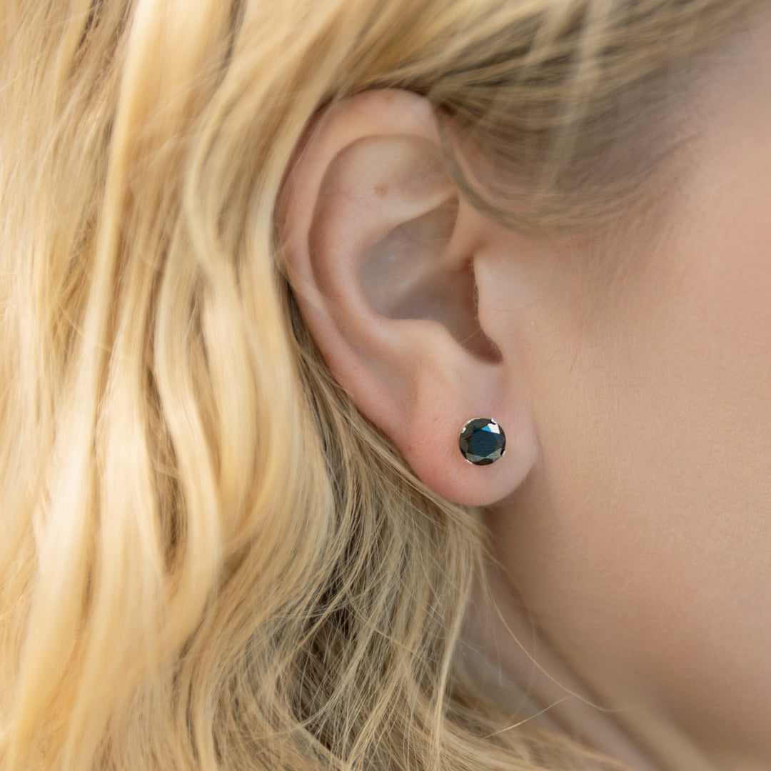 Black Stud Earrings - Perfect for Everyday Wear
