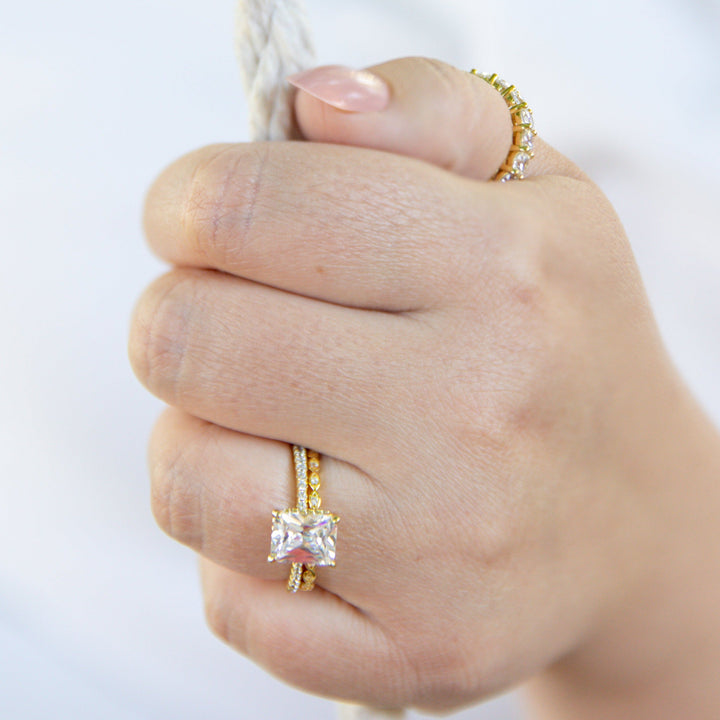 Vanessa Eternity Ring in Gold - Super Stacker!