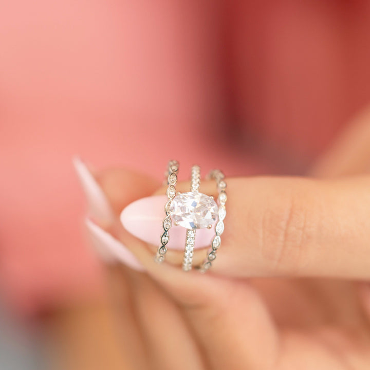 Vanessa Eternity Ring in Silver - Super Stacker!