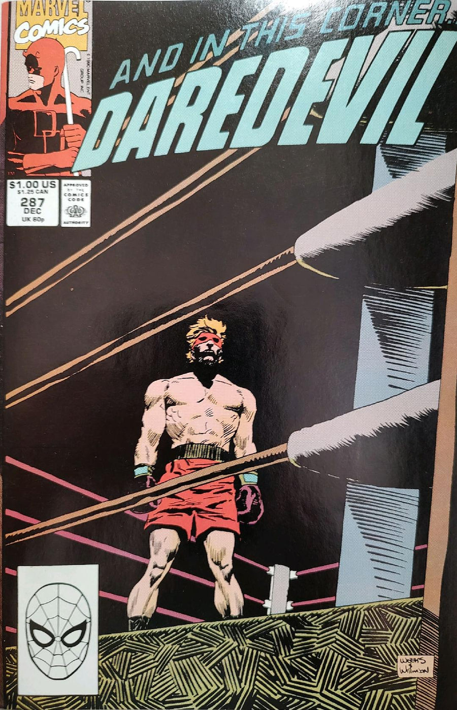 DareDevil #287 Comic Book Cover