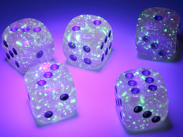 Borealis Pink/silver 7-Dice / 16mm / 12mm / 30mm Luminary