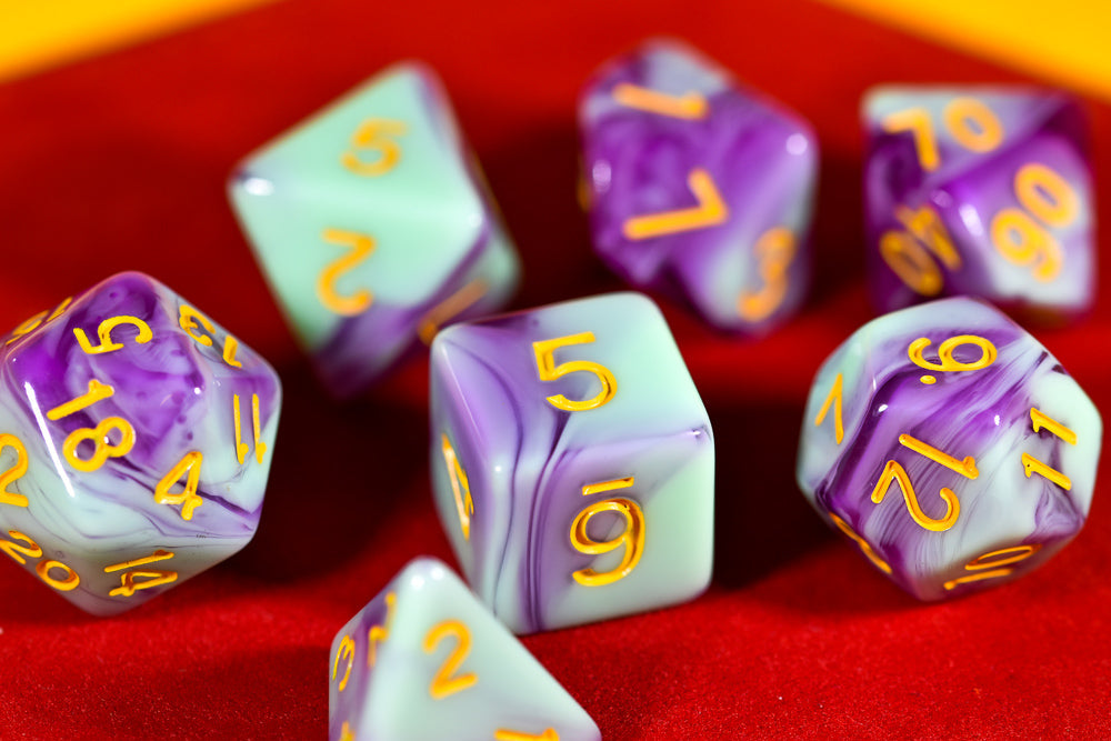 Mystic Orchid Dual Color Swirl Translucent Purple/ Opaque Green