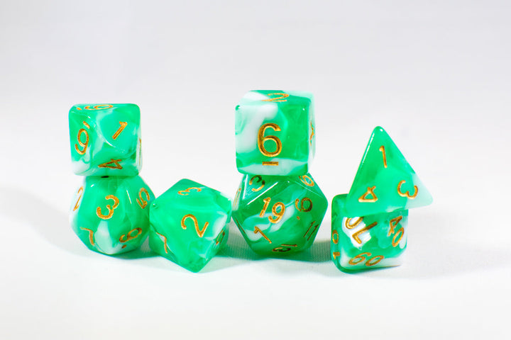 Spirit Living Dual Color Swirl Translucent Green/White