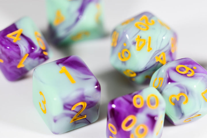 Mystic Orchid Dual Color Swirl Translucent Purple/ Opaque Green