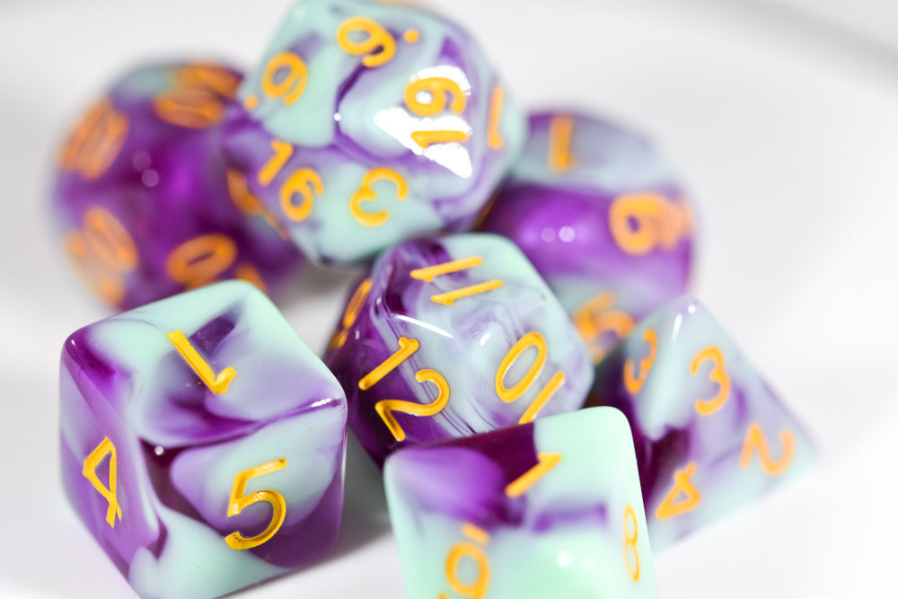 Mystic Orchid Dual Color Swirl Translucent Purple/ Opaque Green