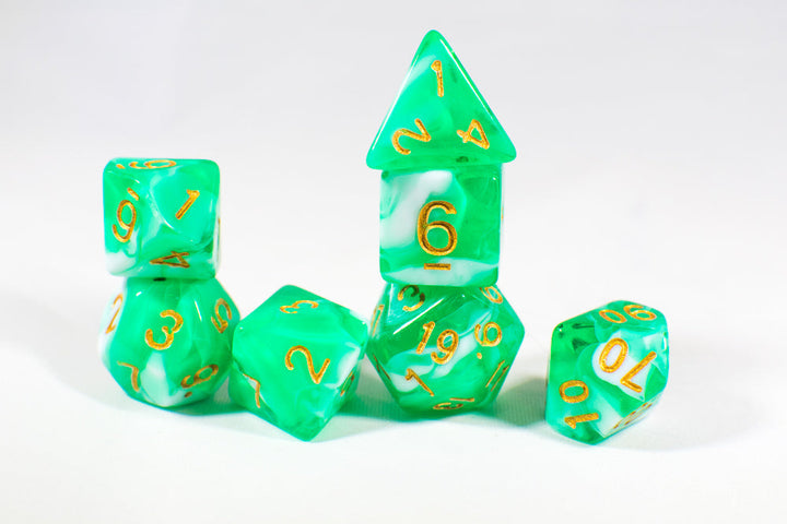 Spirit Living Dual Color Swirl Translucent Green/White