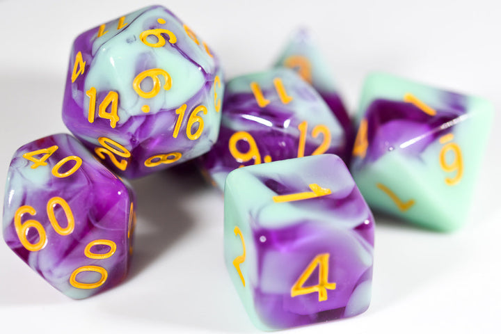 Mystic Orchid Dual Color Swirl Translucent Purple/ Opaque Green