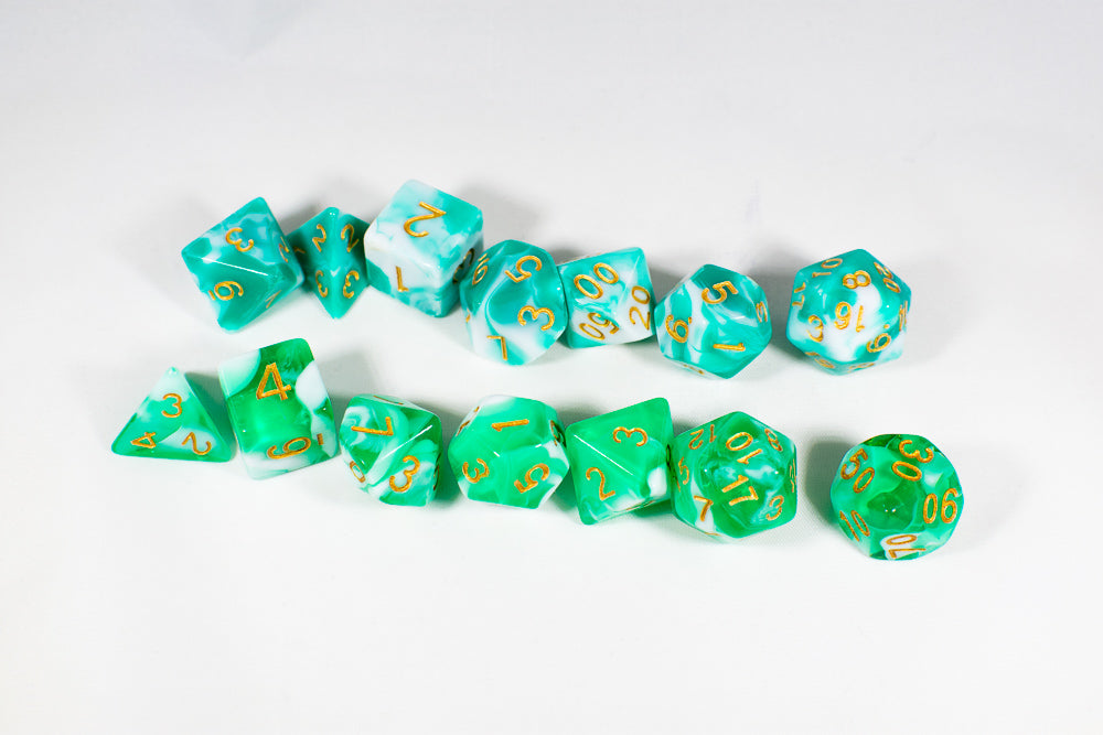 Spirit Living Dual Color Swirl Translucent Green/White