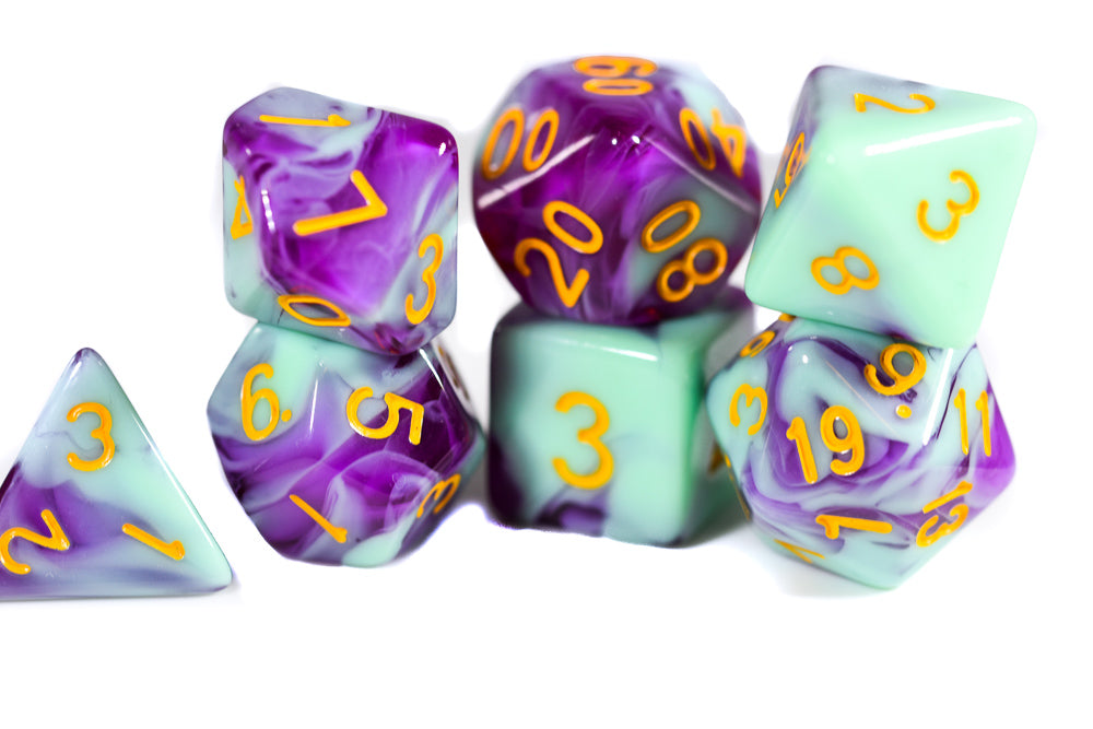 Mystic Orchid Dual Color Swirl Translucent Purple/ Opaque Green