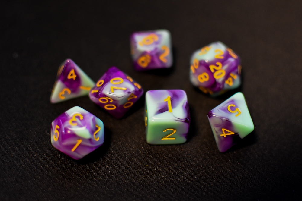 Mystic Orchid Dual Color Swirl Translucent Purple/ Opaque Green