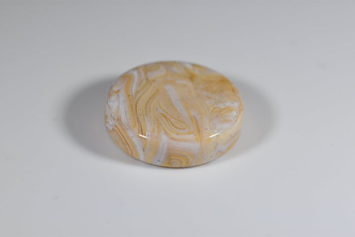 Backgammon Medium Checker Marble Ivory (28mm x8mm)