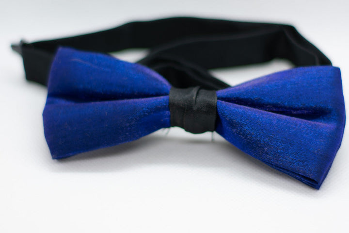 Shiny Blue Bowtie Adjustable Formal Wedding Party Necktie Bow Tie Tuxedo