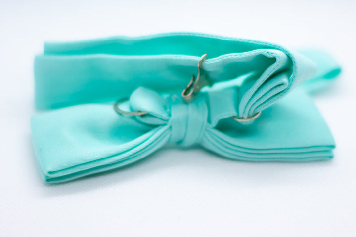Bright Blue Bowtie Adjustable Formal Wedding Party Necktie Bow Tie Tuxedo