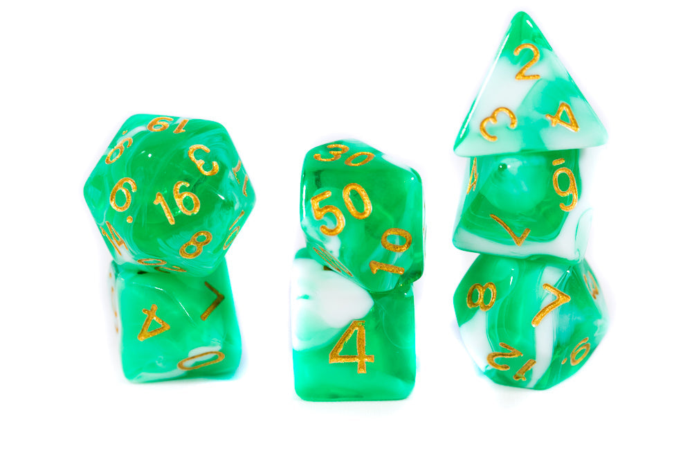 Spirit Living Dual Color Swirl Translucent Green/White