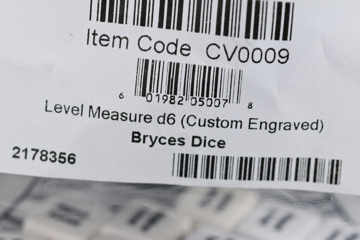 Level Measure d6 | Lower Level, Equal Level, Higher Level