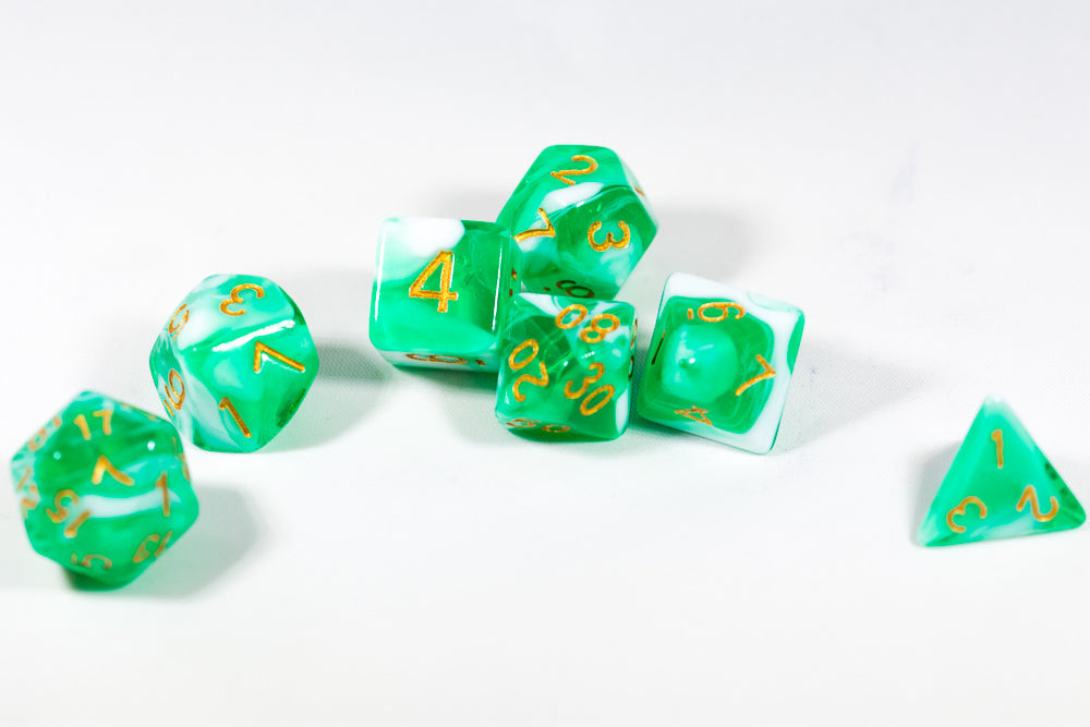 Spirit Living Dual Color Swirl Translucent Green/White