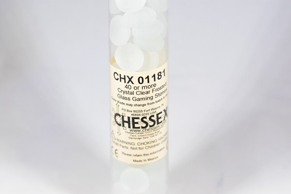 40+ Crystal Frosted Glass Gaming Stones Counters