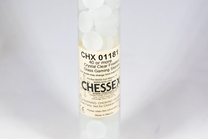 40+ Crystal Frosted Glass Gaming Stones Counters