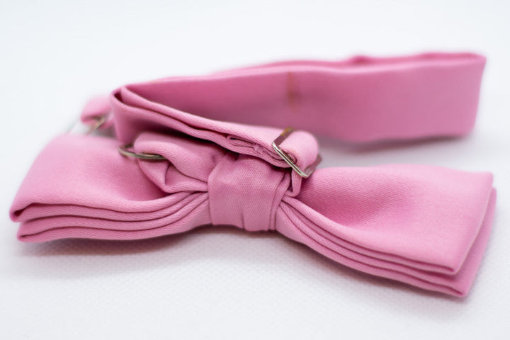 Dark Pink Bowtie Adjustable Formal Wedding Party Necktie Bow Tie Tuxedo