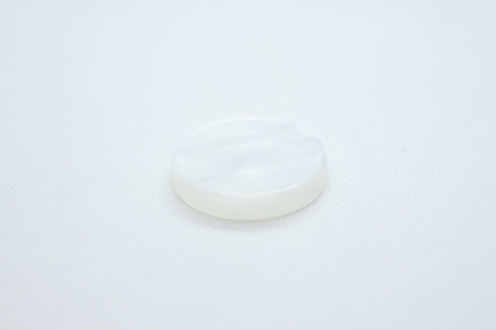White Backgammon Checker Pearl Effect (28mm x 7mm) [sold per chip]