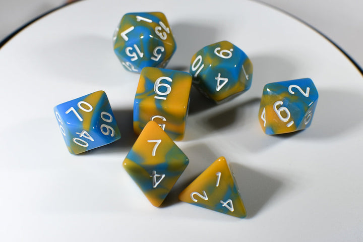 Tiger Ocean Dual Color Swirl Blue/ Orange