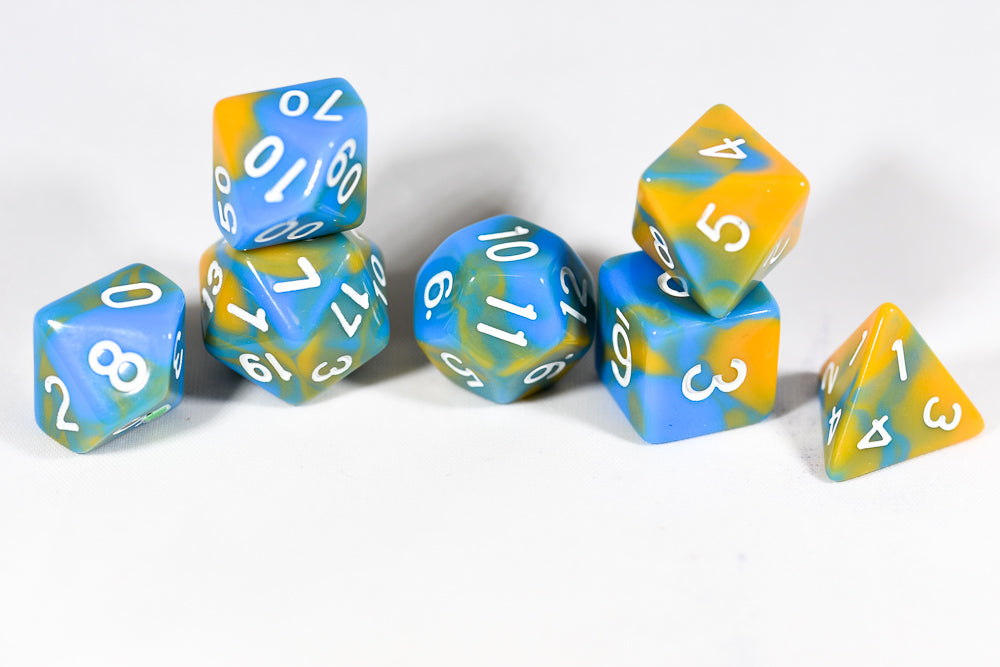 Tiger Ocean Dual Color Swirl Blue/ Orange