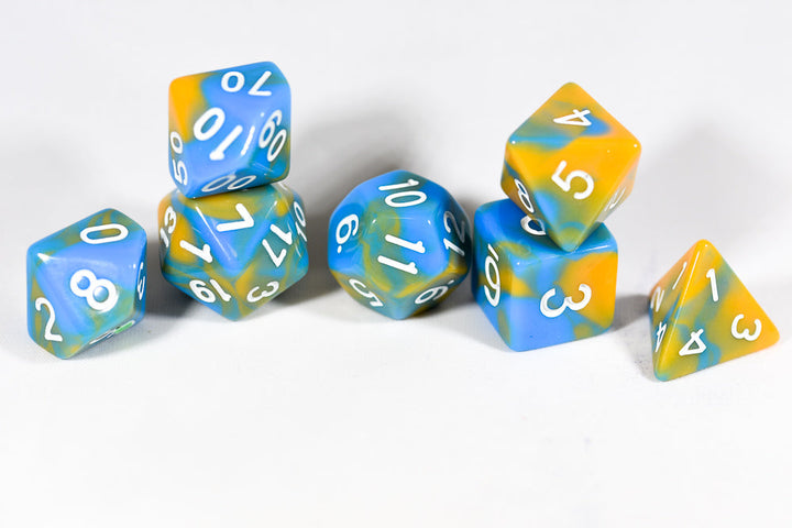 Tiger Ocean Dual Color Swirl Blue/ Orange