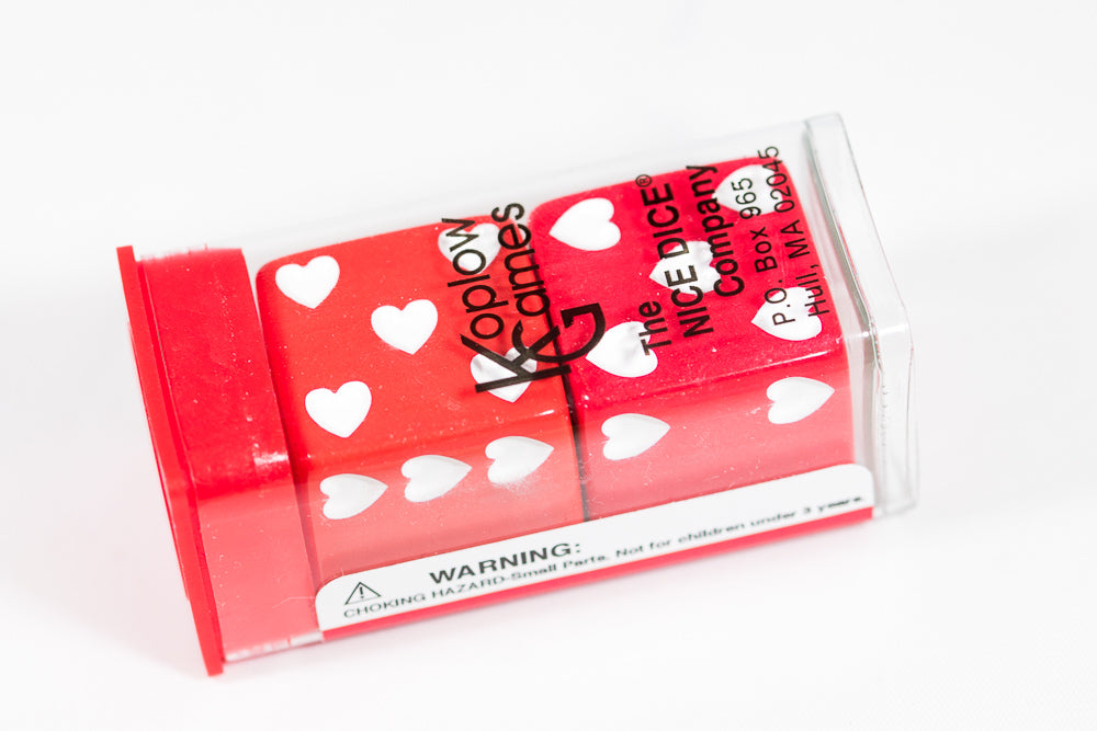Sweetheart Dice Heart Valentines Day 25mm