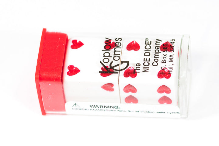 Sweetheart Dice Heart Valentines Day 25mm